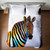 Rainbow Zebra Duvet Cover - Queen