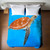 Swimming Red Sea Turtle Duvet Cover - Queen/Right