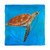 Swimming Red Sea Turtle Duvet Cover - Queen/Right