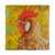 Vibrant Rooster on Yellow Duvet Cover - Queen