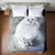 White Persian Cat Duvet Cover - Queen