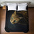 Bengal Cat on Black Duvet Cover - Queen