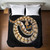 Rattlesnake on Black Duvet Cover - Queen