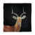 Antelope on Black Duvet Cover - Queen