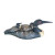 Wood-Carved Loon & Babies Sculpture