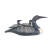 Wood-Carved Loon & Babies Sculpture