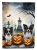 Spooky Papillon Halloween House Flag