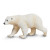 realistic polar bear figurine