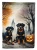 Spooky Rottweiler Halloween House Flag