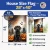 Spooky Chocolate Lab Halloween House Flag