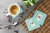 Chic Blue Pekingese Coaster Set