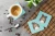 Chic Blue Sheltie Coaster Set