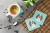 Chic Blue Cavalier Spaniel Coaster Set
