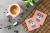 Chic Pink Schnauzer Coaster Set