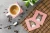 Chic Pink Sheltie Coaster Set