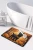 Golden Fall Cairn Terrier Memory Foam Rug - Black