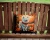 Golden Fall American Eskimo Throw Pillow - Indoor/Outdoor - 14"