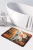 Golden Fall German Shepherd Memory Foam Rug - White