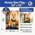 Golden Fall Shiba Inu House Flag