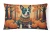Pit Bull Dog Fall Throw Pillow