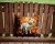 Golden Fall Pit Bull Throw Pillow - Indoor/Outdoor - 14" - White