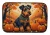Airedale Terrier Dog Fall Dish Drying Mat