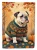 Bulldog Dog Fall House Flag