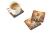 Golden Fall Boxer Coaster Set - White
