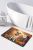 Golden Fall Boxer Memory Foam Rug - White