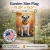 Golden Fall Boxer Garden Flag - White