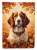 Brittany Spaniel Dog Fall Garden Flag