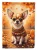 Golden Fall Chihuahua Garden Flag