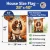 Golden Fall Cavalier Spaniel House Flag