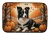 Border Collie Dog Fall Dish Drying Mat