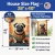 Golden Fall Pug House Flag