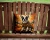Boston Terrier Dog Fall Outdoor Pillow