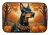 Doberman Fall Dish Drying Mat