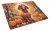 Golden Fall Dachshund Glass Cutting Board - Red