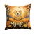 Golden Fall Yellow Lab Throw Pillow - Indoor/Outdoor