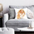 Lop-Eared Rabbit Throw Pillow