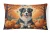 Golden Fall Australian Shepherd Throw Pillow - Indoor/Outdoor