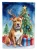 Holiday Reindeer Pit Bull Garden Flag