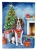 Holiday Reindeer Springer Spaniel House Flag