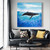 Blue Whale Wall Art - 48" x 48"