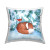 Winter Sleeping Fox Throw Pillow