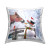 Snowman & Horse Christmas Throw Pillow