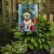 Holiday Reindeer Lhasa Apso Garden Flag