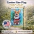 Snowy Christmas Corgi Garden Flag