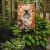 Fall Leaves Persian Cat Garden Flag