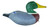 Wood-Carved Mallard Duck Decoy Sculpture